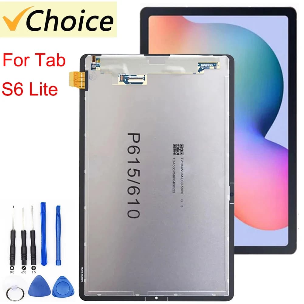 Nuovo Per Samsung Galaxy Tab S6 Lite 10.4 P610 P615 P615N P617 Display LCD Touch Vetro Digitizer Assembly di Ricambio