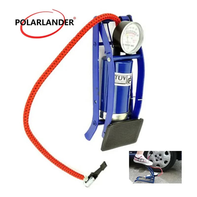 Mini compressore d'aria pompa per auto pompa per pneumatici per auto compressore d'aria pompa ad aria a pedale ugello 100PSI accessori per gonfiaggio auto