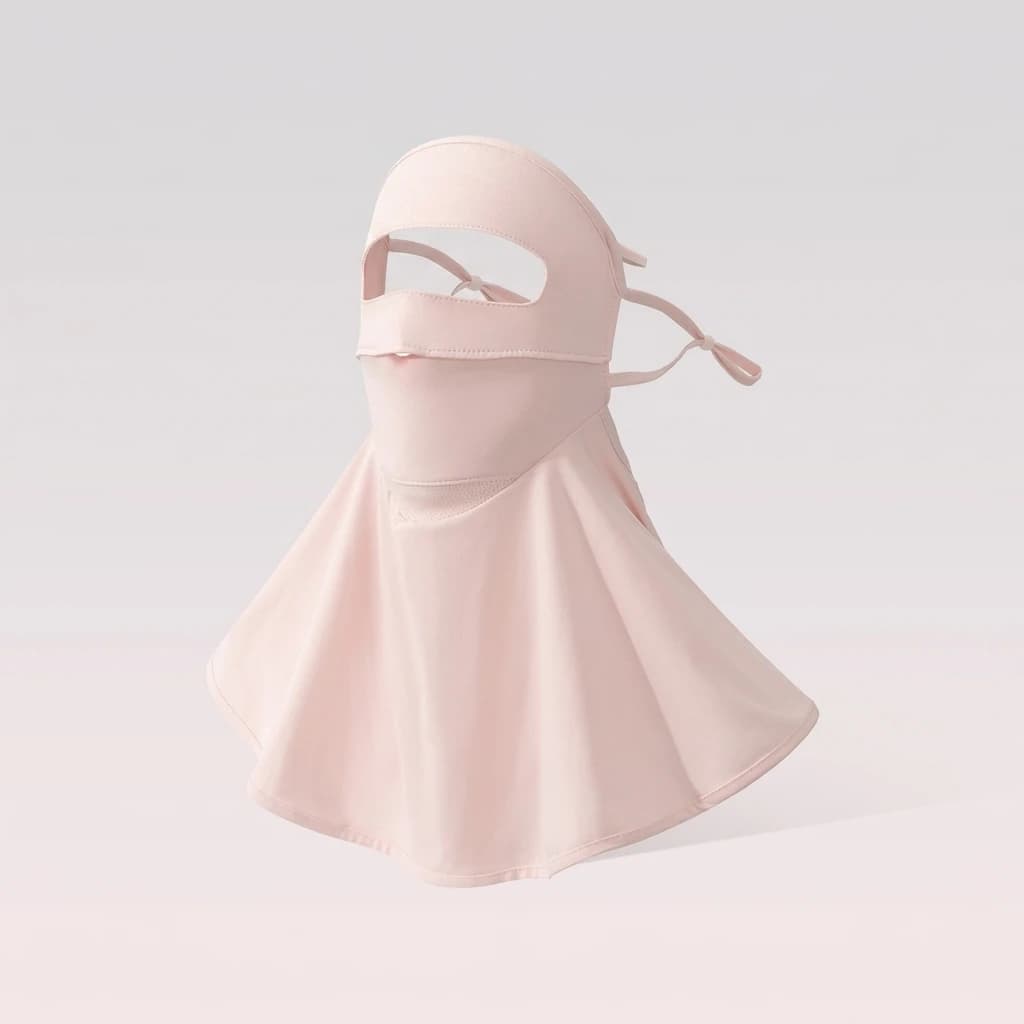Maschera Protettiva in Nylon per Viso e Collo UPF50+ Protezione UV Traspirante e Rinfrescante