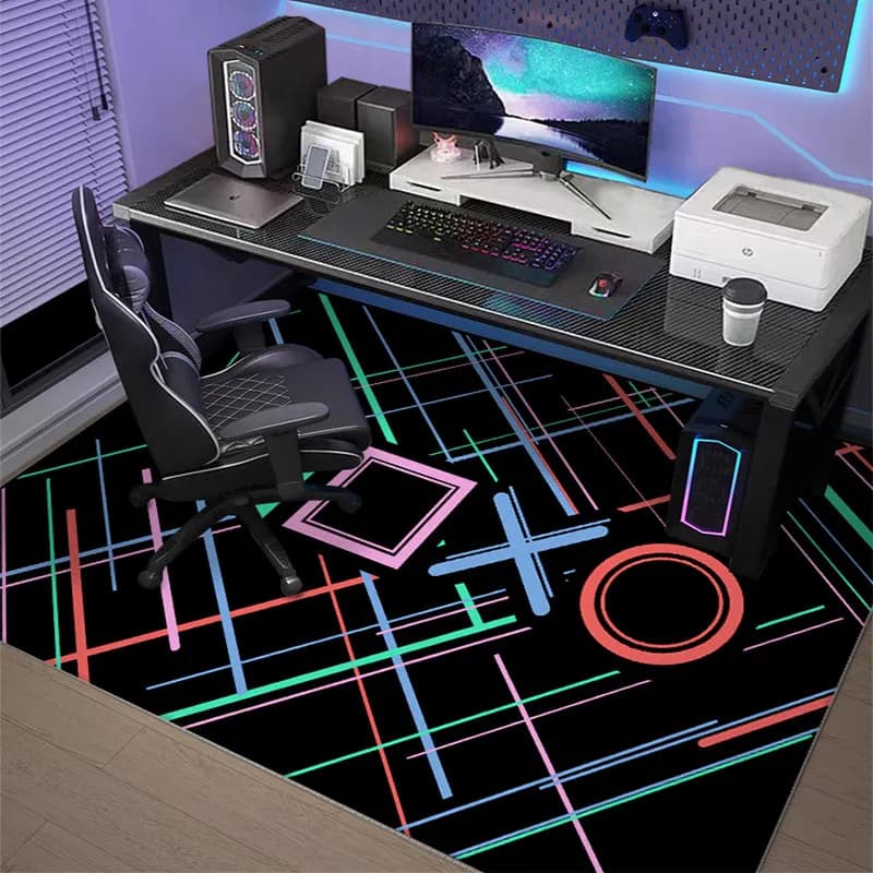 VIKAMA Computer Chair Mat, Non Slip Soundproof Rug for Gaming Room Study Desk Bedroom