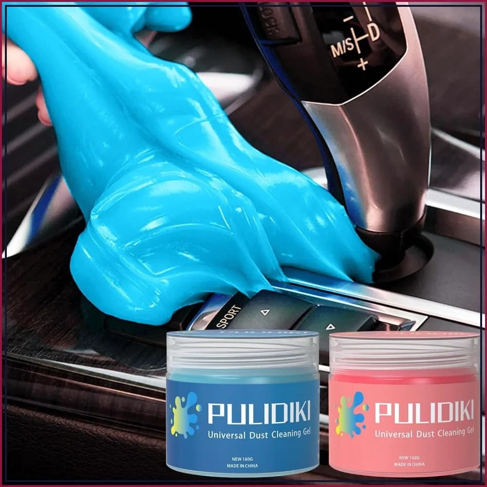 Car Cleaning Gel Detailing Kit - Dust Crevice Cleaner Slime for Auto Air Vent Interior Removal Keyboard Cleaner Accessories