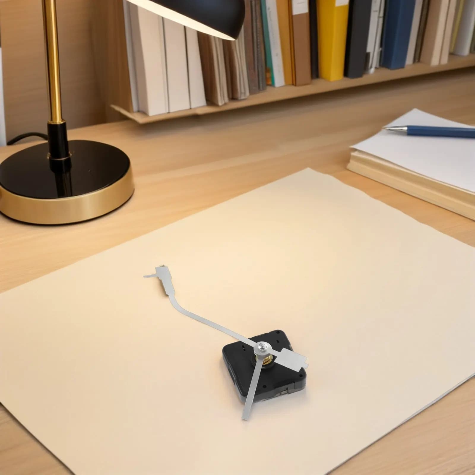 2 Set di Meccanismi Silenziosi al Quarzo per Orologi in Vinile, Kit di Sostituzione Fai-da-Te per Orologi da Parete con Lancette e Motore per Decorazioni Domestiche