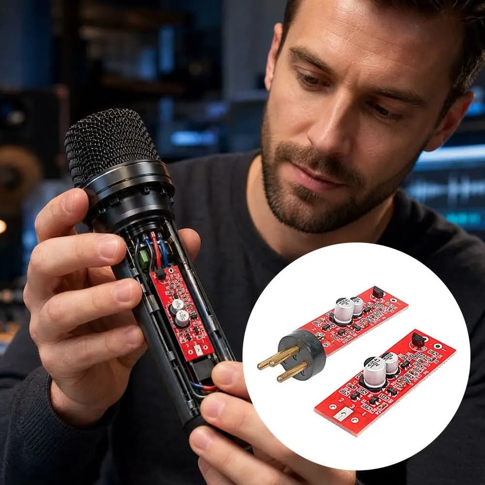 15-48V Phantom Power Microphone Board Preamp DIY Condenser Microphone Amplifier 125db Microphone Amplifier Board