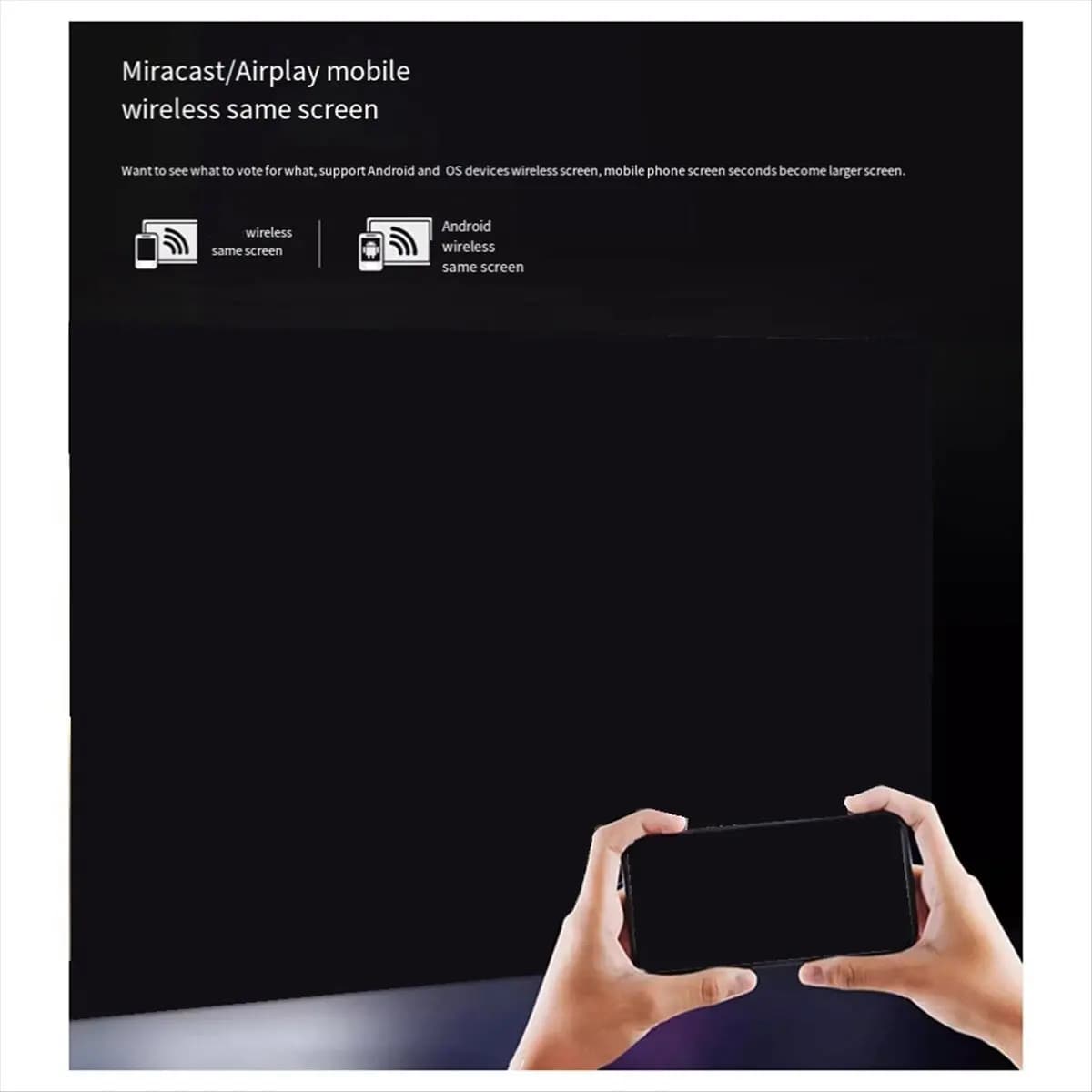 AABFK Proiettore 1920x1080P Proiettore domestico multifunzionale T11 Mini proiettore portatile con stessa versione schermo Spina UK