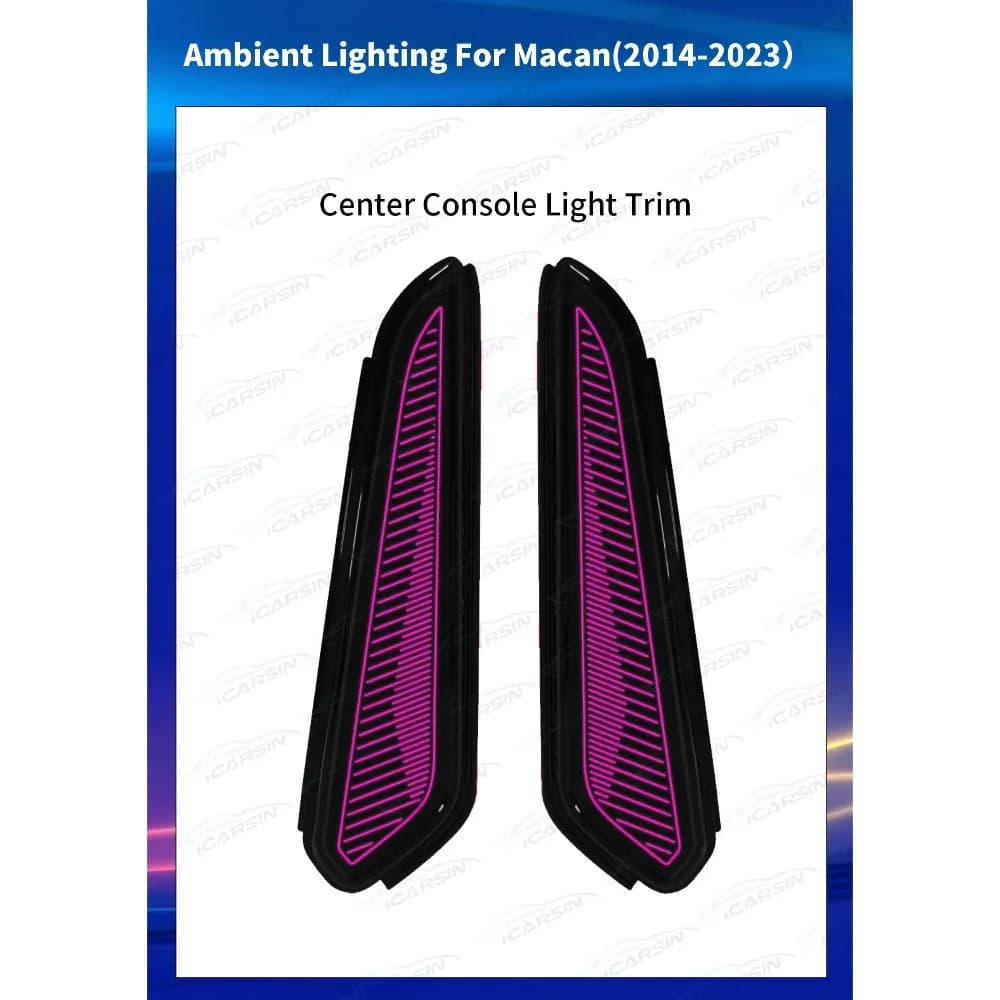Upgrade Symphony LED Car Interior Ambient Lighting for Porsche Macan 2014-2023 Atmosphere Strip Decoration Accessories