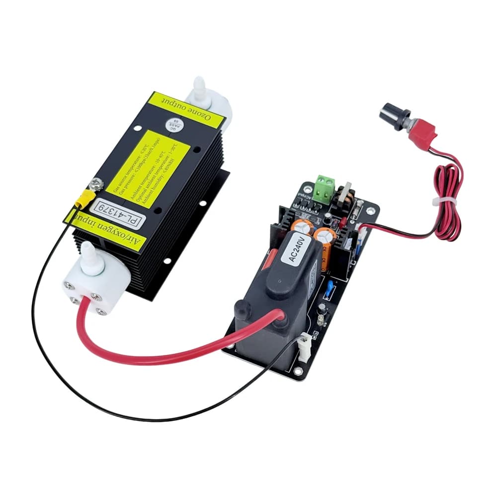 Di fascia alta 3 g/h 32 w regolabile tubo di quarzo nero raffreddamento ad aria generatore di ozono kit purificatore d'aria spa acqua generatore di ozono