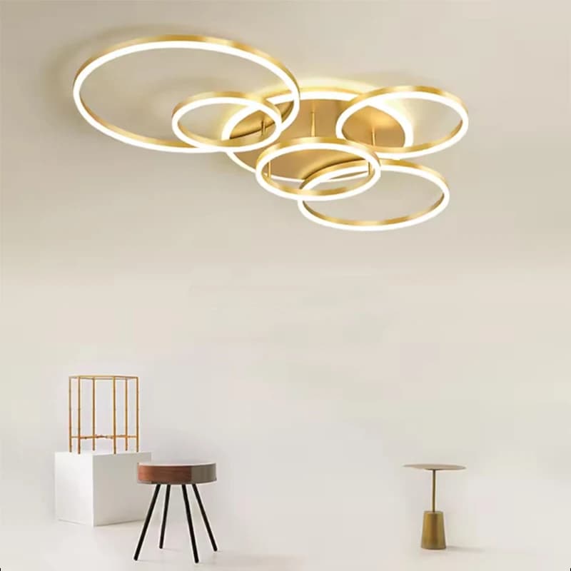 Moderno anello circolare LED lampadario a soffitto soggiorno camera da letto sala da pranzo lampade luci per interni decorazioni per la casa apparecchio AC85-260V