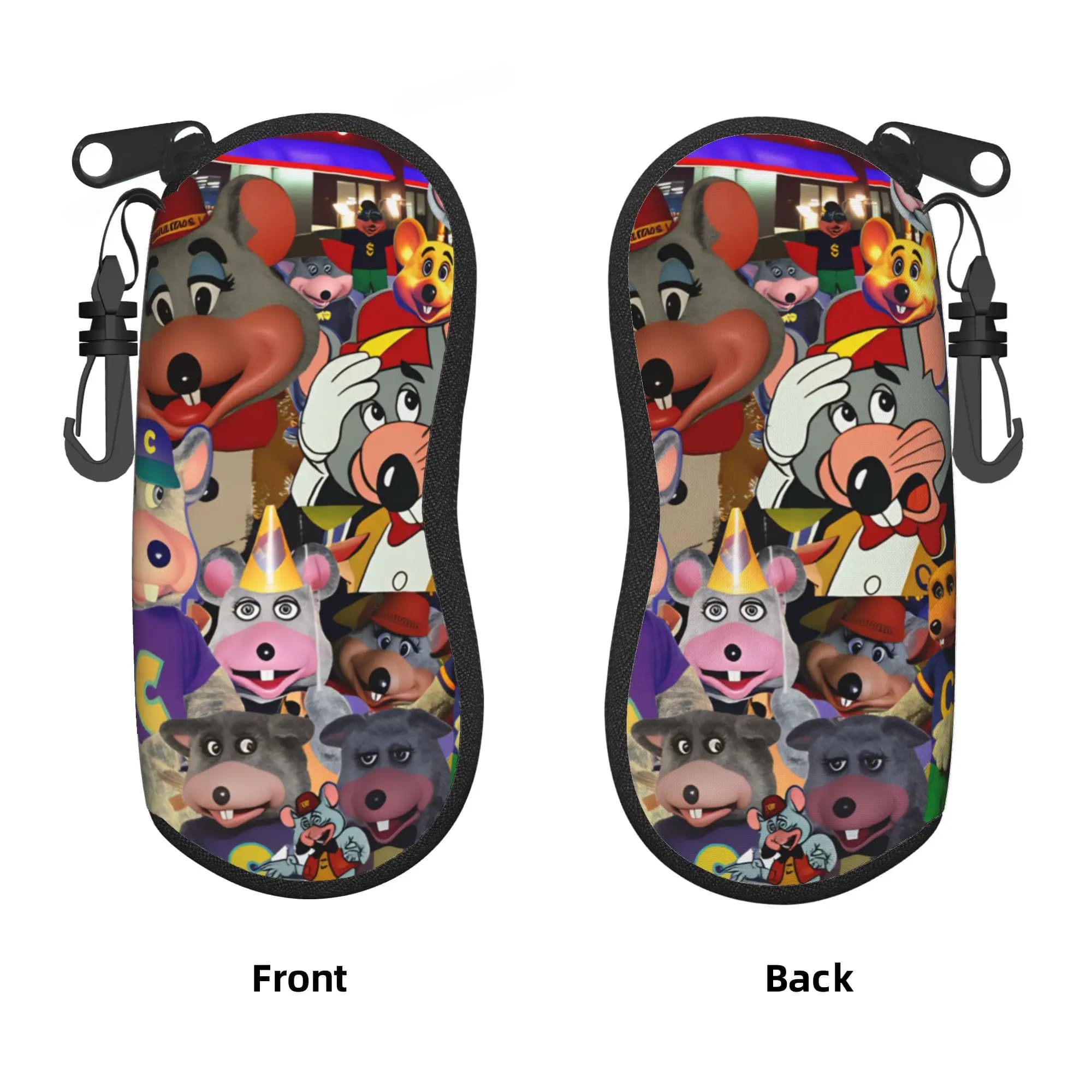 Say Chuck E Cheese Glasses Case Cover Convenient Sunglasses Case For Men Women Soft Eyewear Box Print Eyeglass Cases Cover