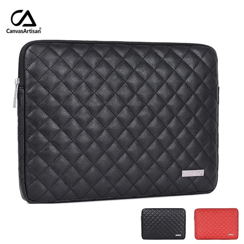 Borsa per laptop in pelle PU di marca 11,12,13,3,14,15,4,15,6,17,3 pollici, custodia da uomo e da donna per computer portatile MacBook Air Pro M1 L19