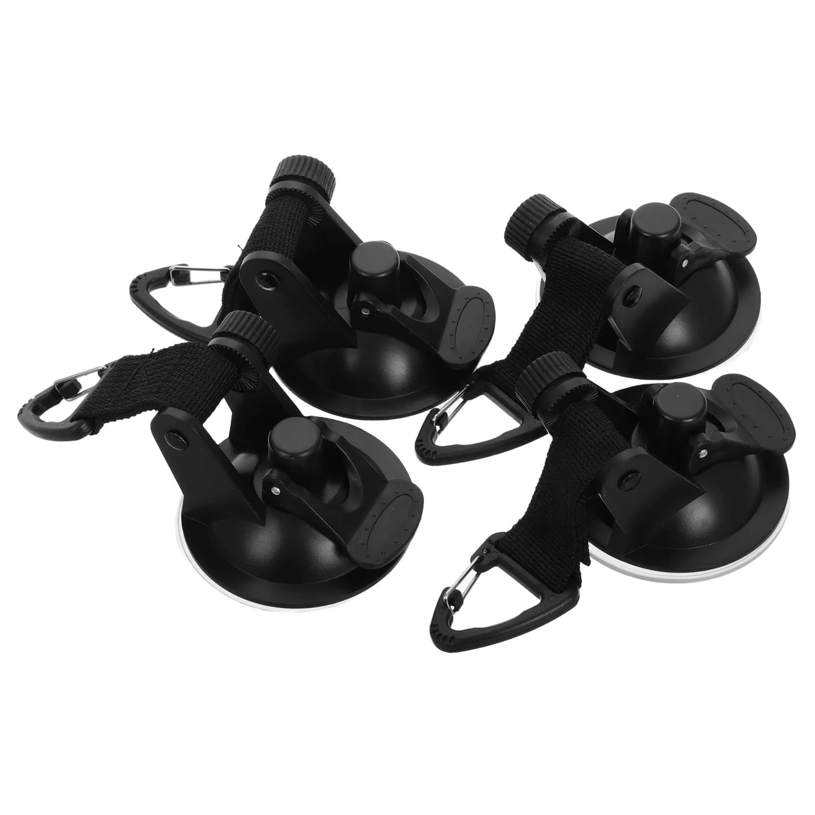 4 Pezzi Ganci a Ventosa per Auto, Ancoraggi Resistenti per Tende da Campeggio, Tendalini RV, Accessori Portatili per Viaggi all'Aperto
