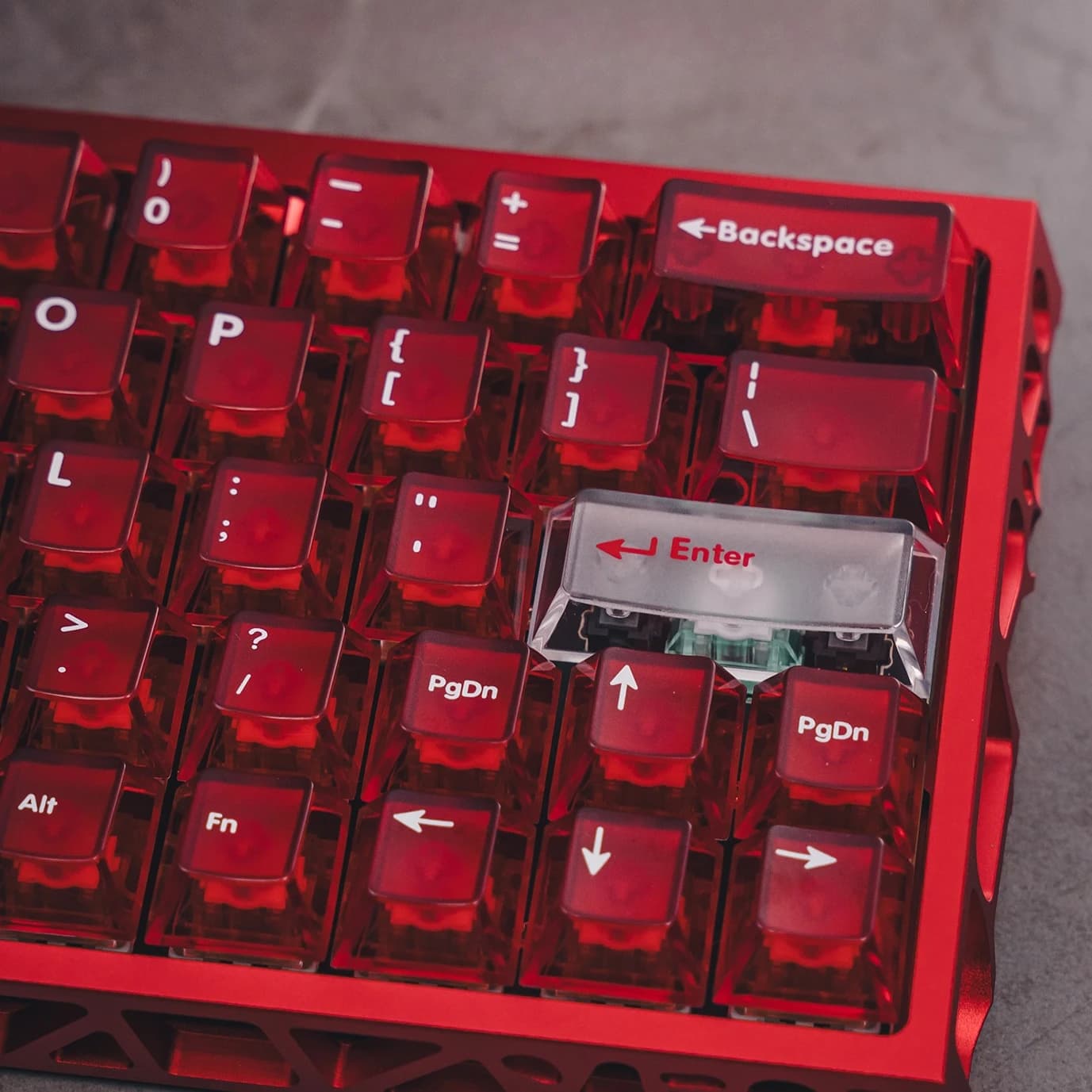 Set of transparent theme caps Keyboard caps with translucent cherry profile PC side custom for mechanical keyboard accessories