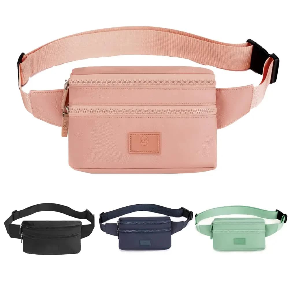 Women's Fashion Waist Bag with Adjustable Belt for Sport Running Hiking Jogging Girls Women (Green)