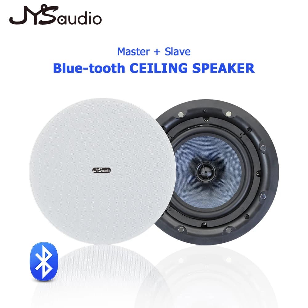 Altoparlante da soffitto coassiale Bluetooth da 8'' Potenza 50W Altoparlante stereo HiFi Controller Bluetooth collegato al telefono, tablet, computer