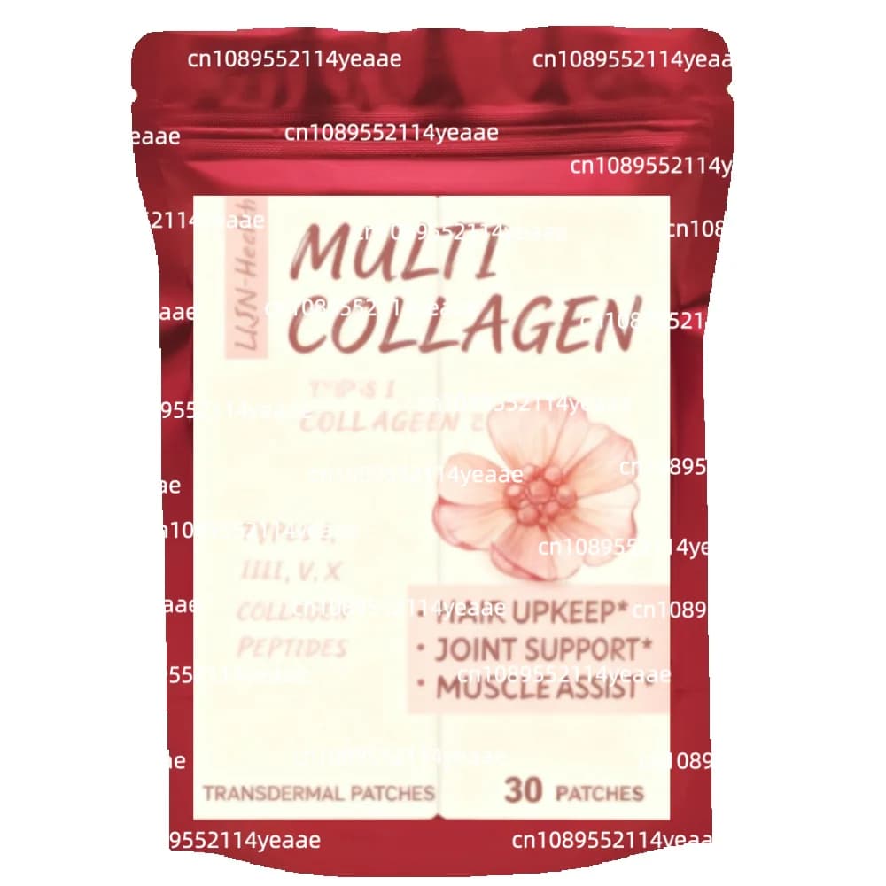 30 Patches Multi Collagen Transdermal Patches Support Skin, Hair, Nail, Joint and Bone Health
