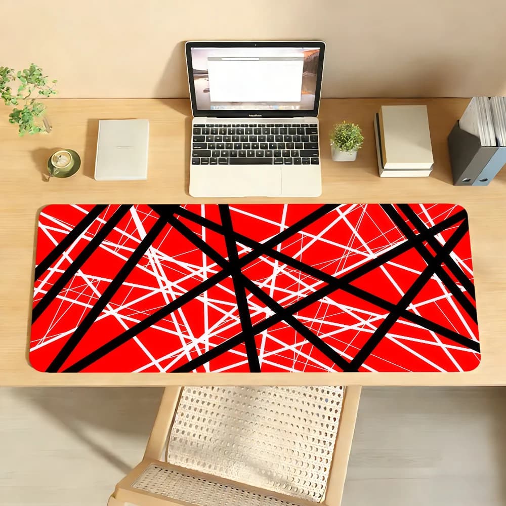 Cool Eddie Van Halen Pattern Fashion Mouse Pad For Office Gaming And Keyboards Non-Slip Large Waterproof