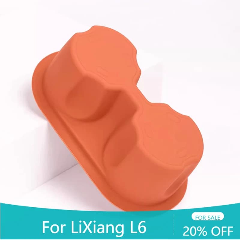 Auto Silicone Posteriore Bottiglia di Bevanda Portabicchieri Cornice Decorazione Copertura Trim Accessori Per LEADING IDEAL LiXiang L6 2024 2025