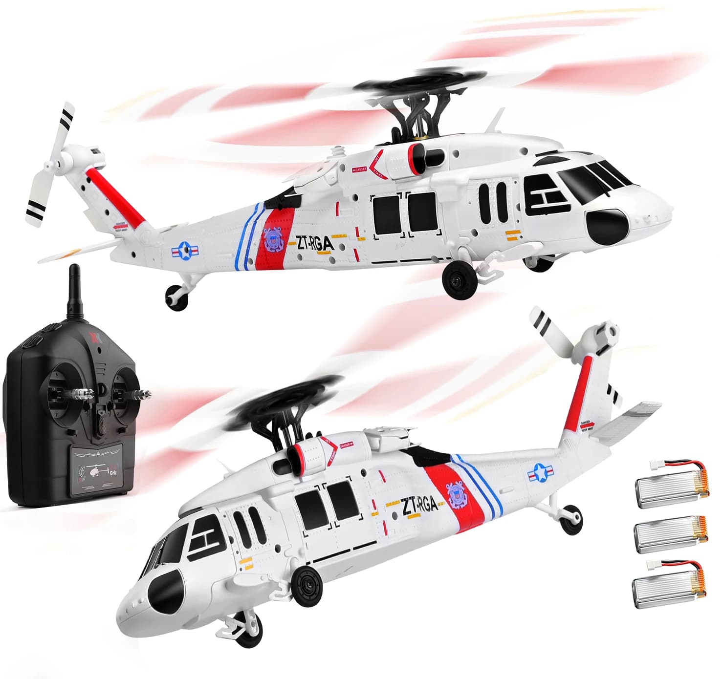 Elicottero Telecomandato K270 K170 K160 K150 UH60L, 2.4Ghz 4CH RC con Giroscopio a 6 Assi e Posizionamento a Flusso Ottico