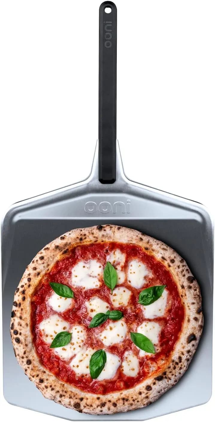 Pala per Pizza in Alluminio - Pala Leggera da 12 Pollici con Manico Lungo, Paletta Rettangolare per Pizza