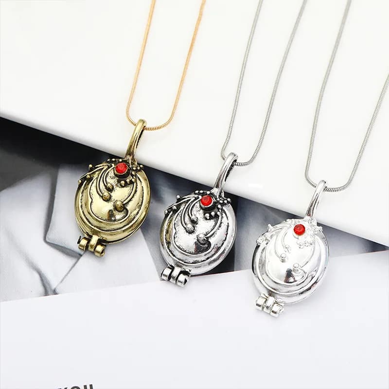 Movie Jewelry Prop Pendants Neckalce The Vampire Diaries Elena Gilbert Necklace Woman Girl Cosplay Accessroy Charms Collar Chain