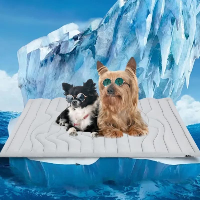 Crystal‑Velvet Summer Pet Cooling Mat Breathable Heat‑Relief Cushion Pad for Dogs Cats Sleeping Rest Pet Supplies