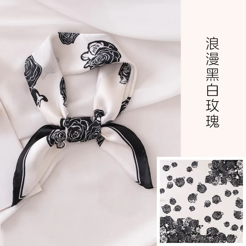 ​​​​​​​Silk Like Sash Belt Navy Blue Cashew Print Scarf 70cm Women's Artistic Waist Wrap Minimalist Square Scarf Fashion Gift