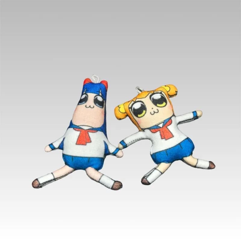Peluche Cosplay Pop Team Epic Popuko Pipimi, Bambole Fatte a Mano con Scheletro in Filo Metallico, Giocattoli Imbottiti, Accessori per Halloween, Decorazione per la Camera
