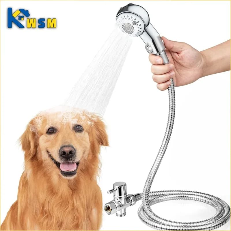 Soffione doccia per animali domestici Negozio di animali Soffione doccia per cani Soffione doccia a risparmio idrico Soffione per rosetta per bambini Soffione doccia da bagno Accessori per il bagno