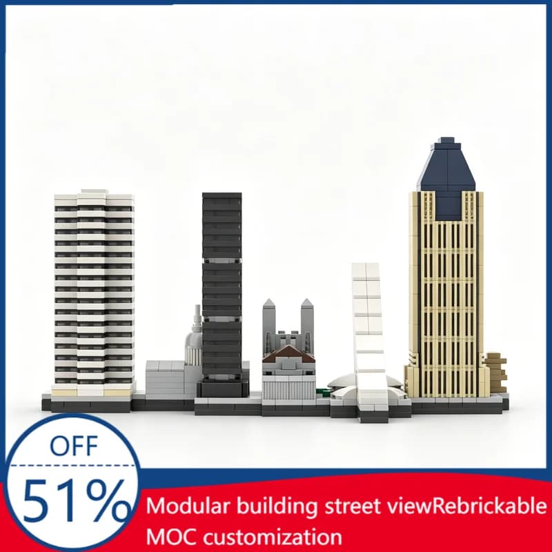 899Pcs Montreal Canada Skyline Custom Building Blocks Cityscape Architecture Model Educational Assembly Toy For Collectors Gift