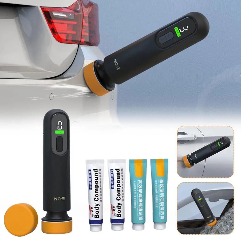 Macchina per Lucidatura e Levigatura Auto 12000RPM, Riparazione Graffi Vernice Auto, Rimozione Pellicola Oleosa dal Parabrezza