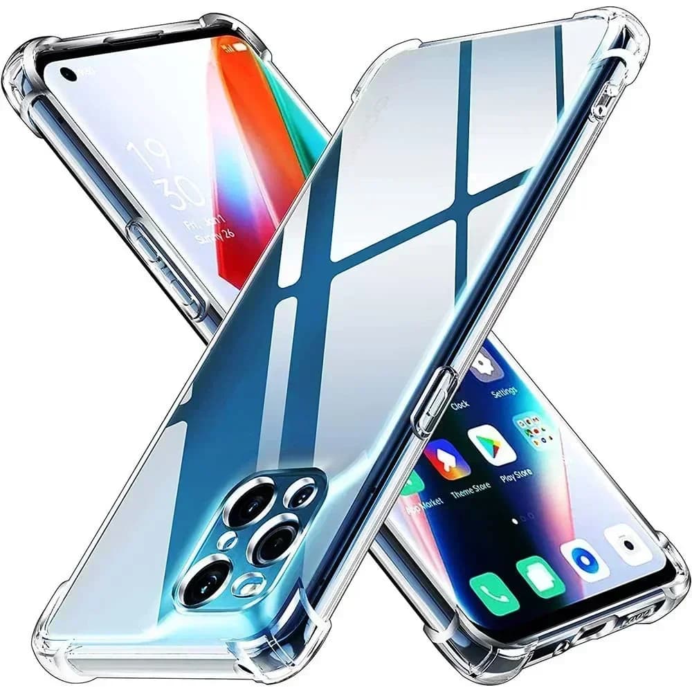 Custodia trasparente per Oppo Find X3 Pro X3 Neo X3 Lite Custodia morbida in silicone antiurto spessa per Oppo Find X5 Pro A17 A57 A57s A78