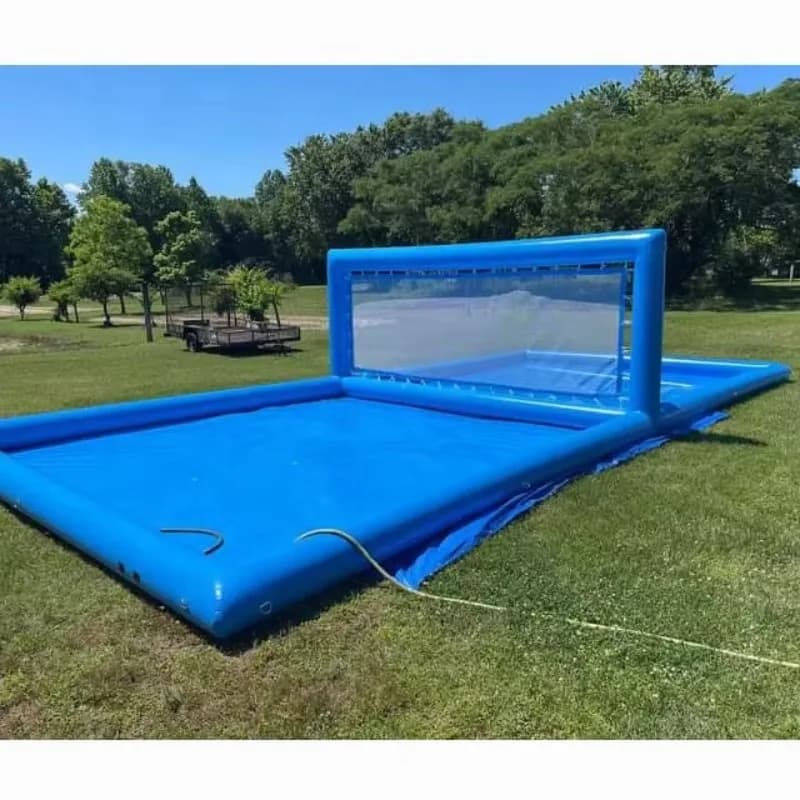 Campo da Pallavolo Gonfiabile Commerciale in PVC da 10 Metri, Gioco Acquatico Gonfiabile per Bambini e Adulti