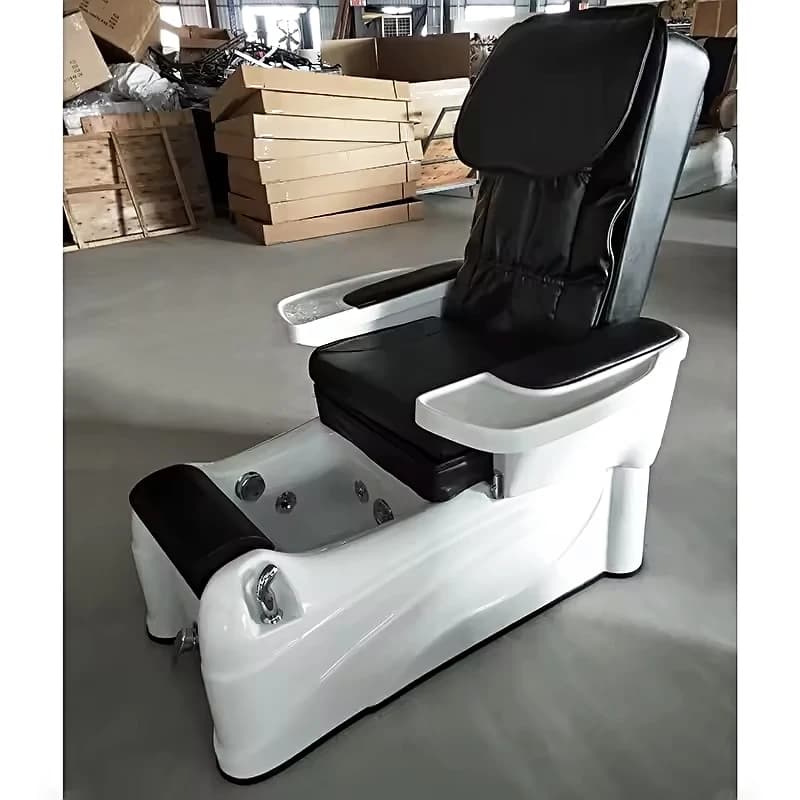 Recensione Triple Panca 2019 Piattaforma poggiapiedi Prezzo economico Sedie spa Vasca per troppopieno per unghie di lusso Sedia per pedicure manicure rosa per salone