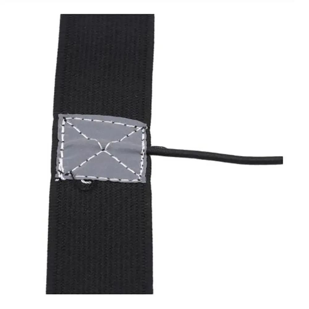 High-quality Polyester Running Number Belt Black Adjustable Triathlon Waist Belt Unisex Gel Holder
