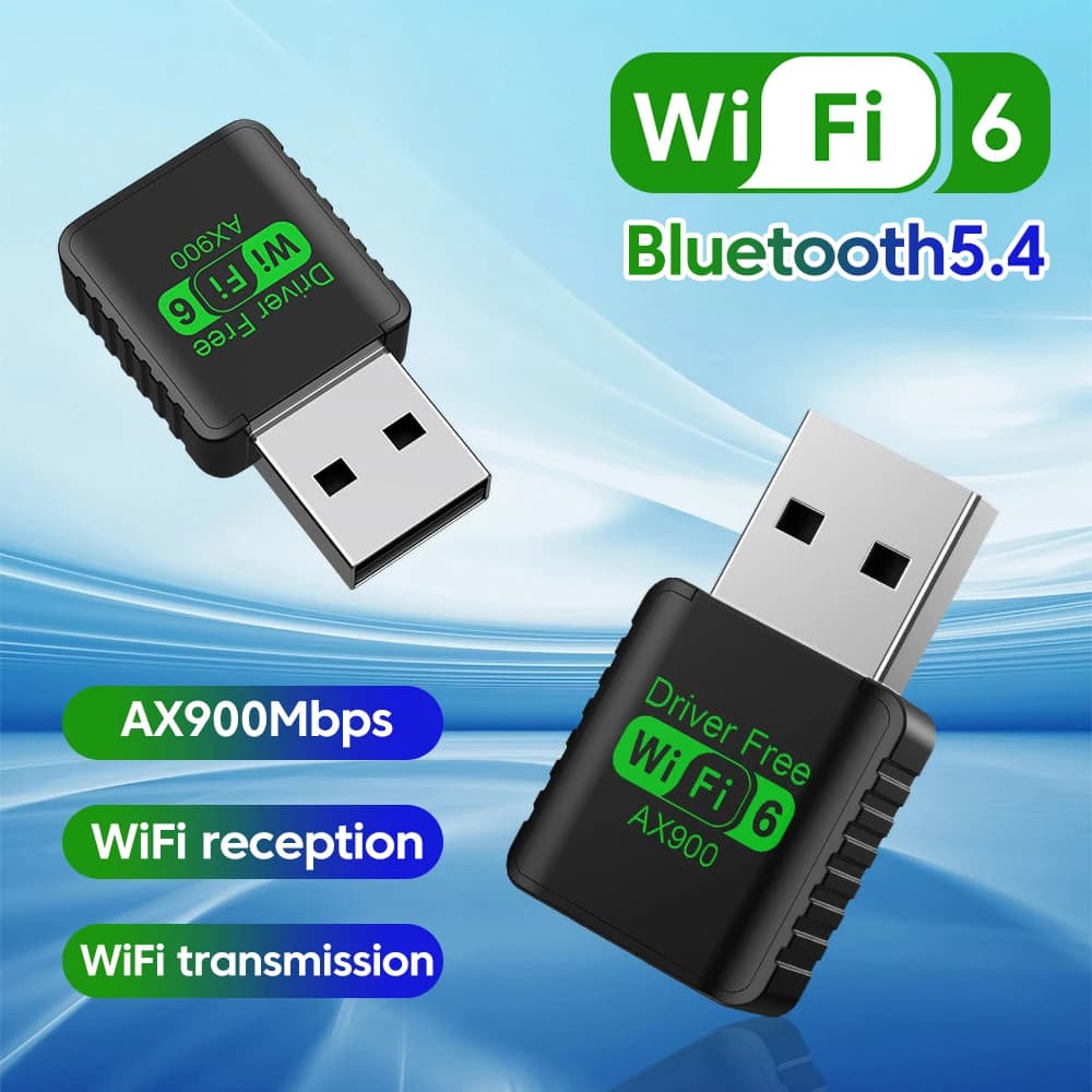 AX900 USB WiFi 6 Adattatore Bluetooth 5.4 Dongle Dual Band 2.4G/5GHz USB WiFi Rete Wlan Segnale Ricevitore Wireless Driver gratuito