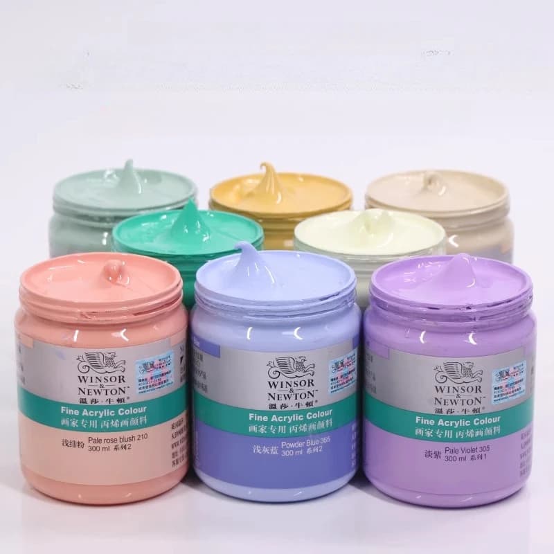 WINSOR & NEWTON Vernice acrilica nuovo colore 300 ml/bottiglia Macaron Colori fluorescenti - Pittura da parete, pietra, vetro, legno, ceramica