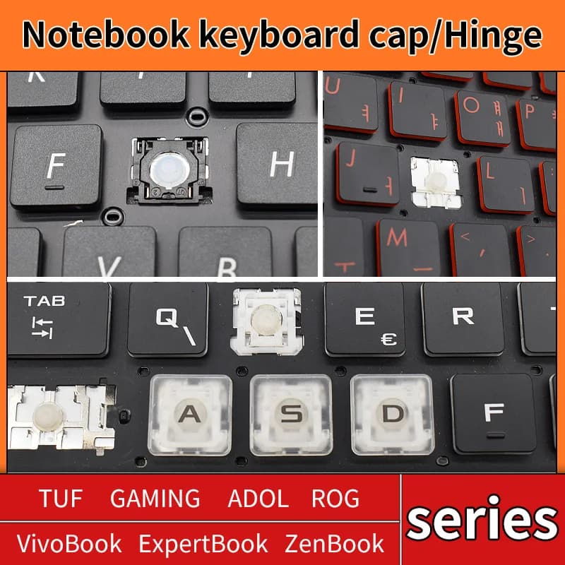 Sostituzione Keycap Chiave Tappo di Gomma Scissor Clip Cerniera Per ASUS TUF GAMING VivoBook ADOL ExpertBook ZenBook ROG Tastiera Del Computer Portatile