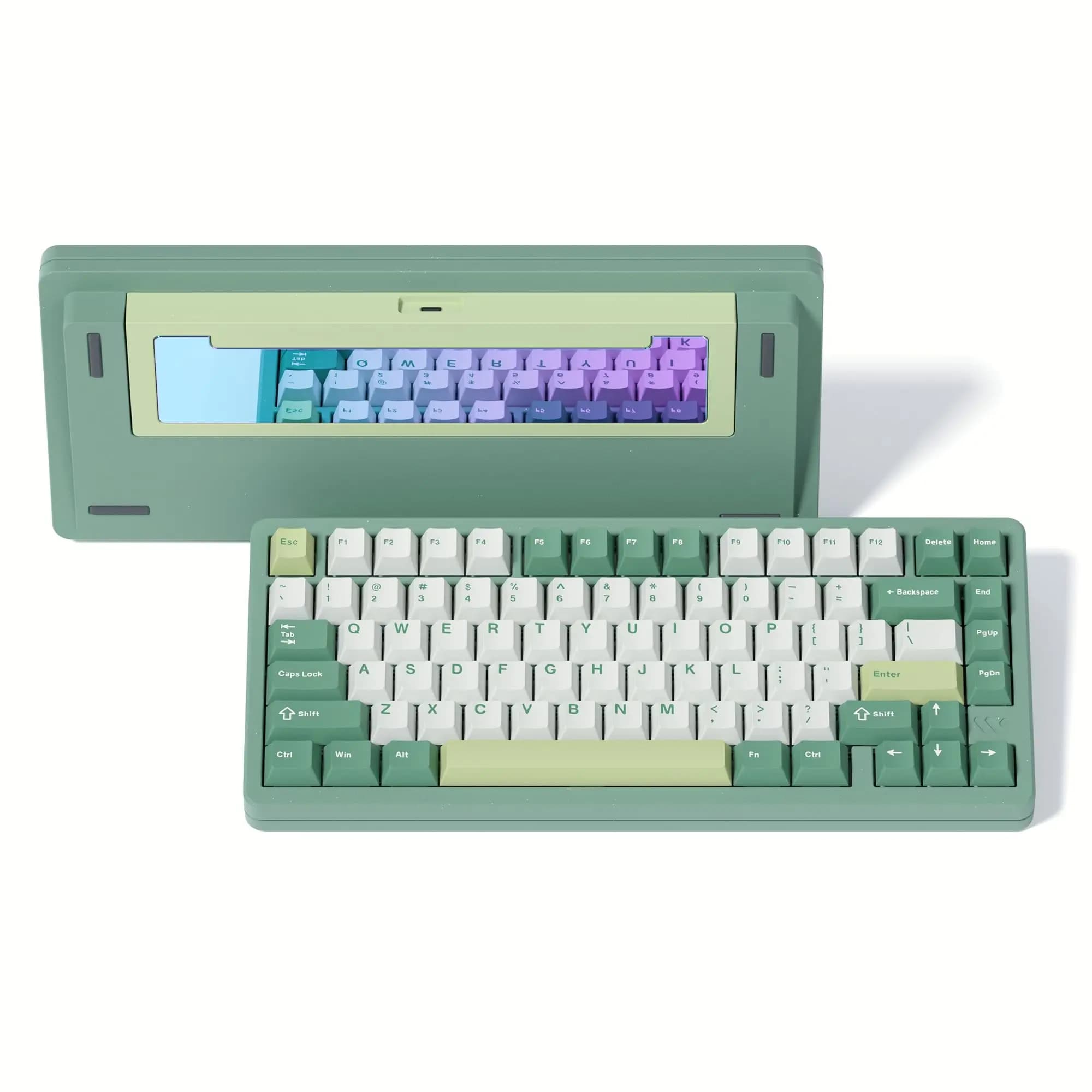 WOMIER SK75 Guarnizione per tastiera da gioco meccanica personalizzata in alluminio wireless VIA Tastiera sostituibile a caldo a 3 modalità per laptop Windows