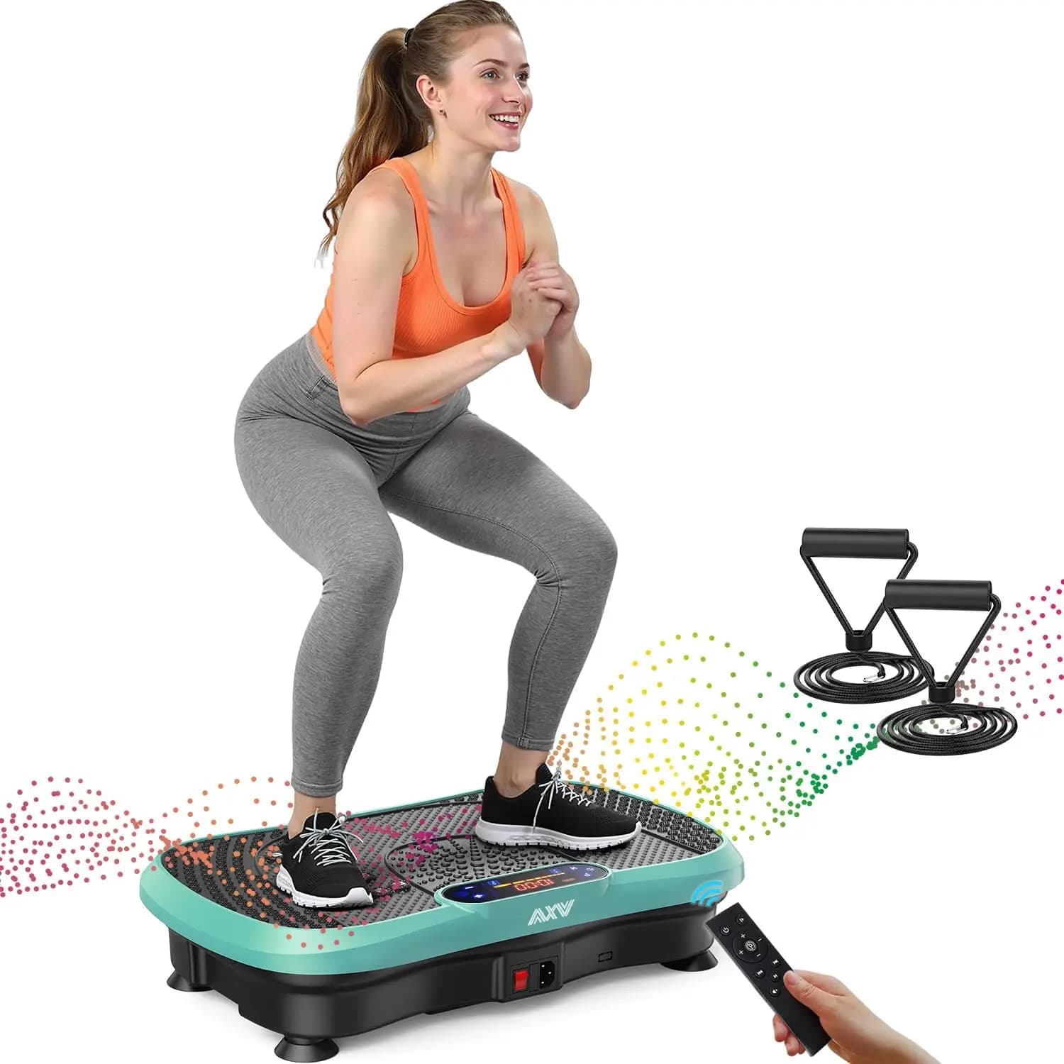 Full Body Vibration Plate Exercise Machine for Weight Loss, Fat Burner & Muscle Toning, Home Gym Fitness Equipment with Remote Control