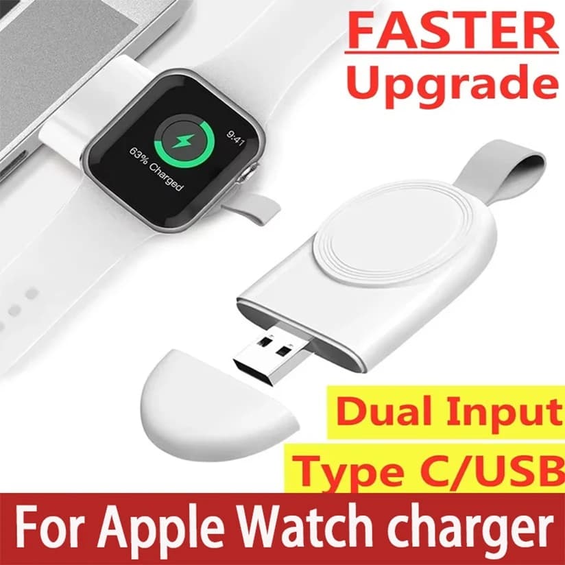 Base dock per caricabatterie wireless per orologio magnetico per serie iWatch 10 9 8 7 6 5 4 SE/3/2 Utlra Supporto di ricarica wireless da viaggio portatile