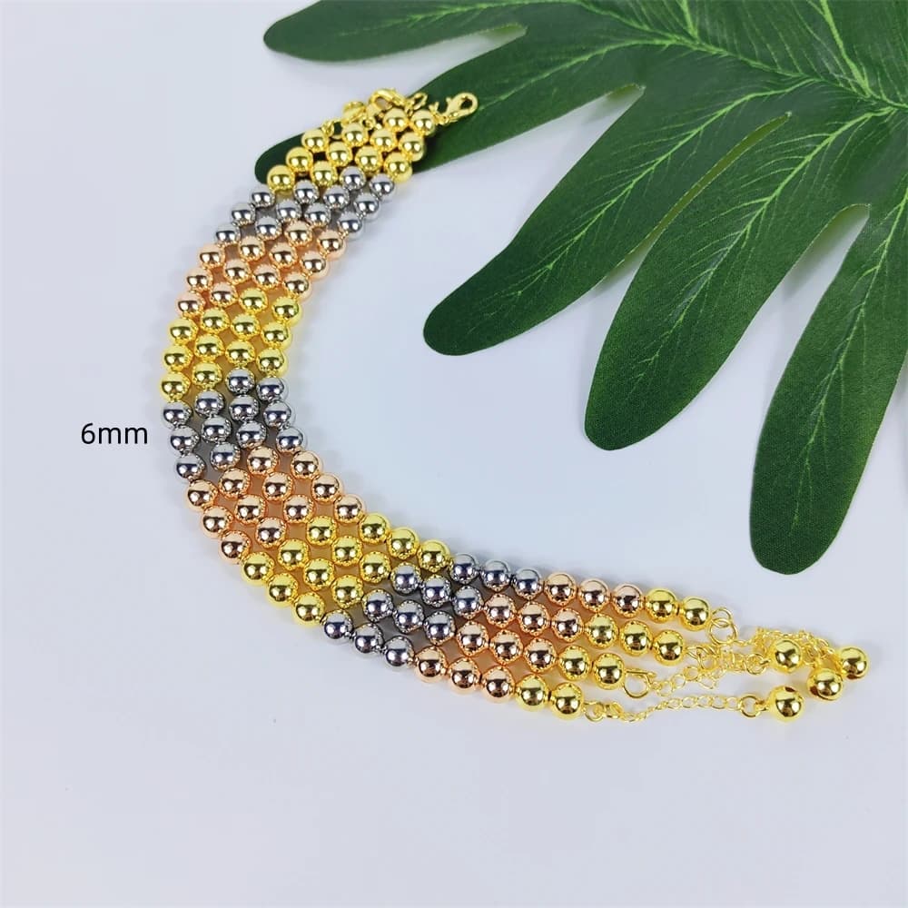 ESALE 2024 moda donna bracciali Trendy placcato oro perline colorate braccialetti bracciali con perline accessori gioielli regalo