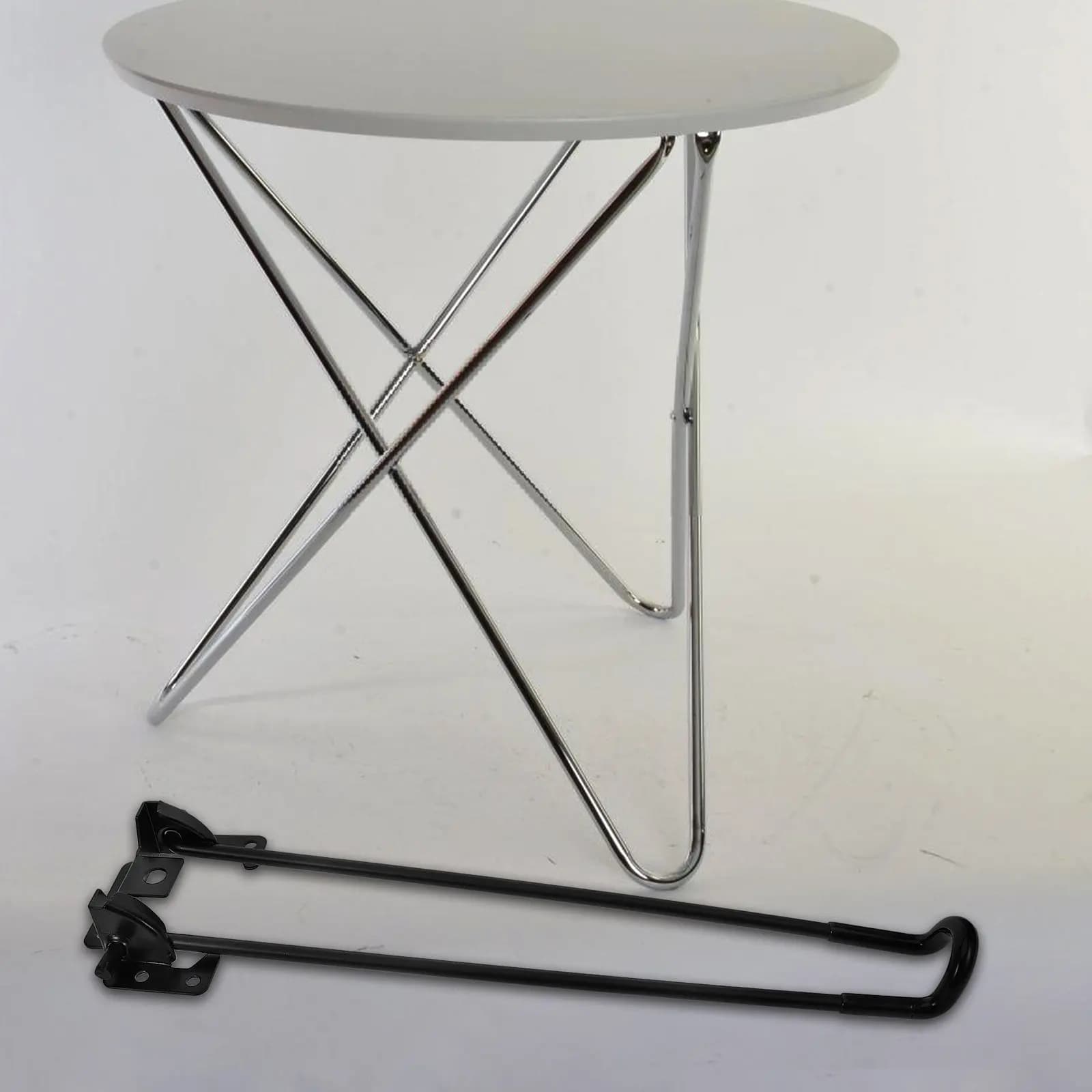 Gambe per Tavolo Pieghevoli Premium in Ferro Resistente, Stile Hairpin, Facili da Installare, Ricambio per Scrivania Laptop e Comodino