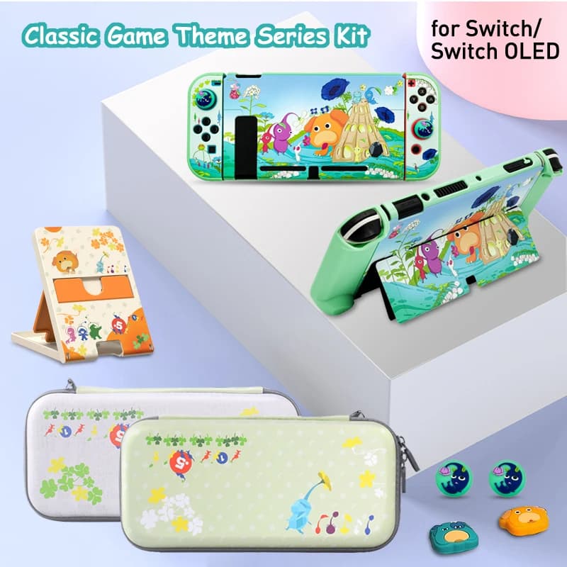 Per Nintendo Switch Custodia protettiva colorata stile Pikmi Custodia protettiva per il trasporto Custodia protettiva Shell Accessori per giochi OLED Nintendo Switch