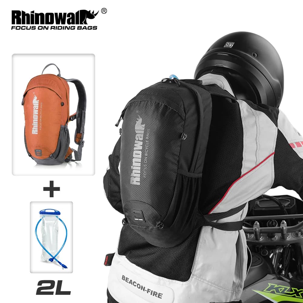 Bike backpack for motor Rhinowalk ultralight 12 litre sport pack with 2 litre Hydrati 2L water bag set Set hydration bladder hiking racing