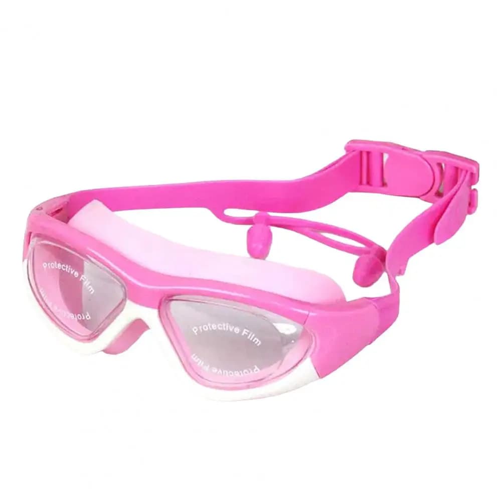 Occhialini da Nuoto Professionali per Bambini con Tappi per le Orecchie, Impermeabili, Antiappannamento, Protezione UV per Ragazzi