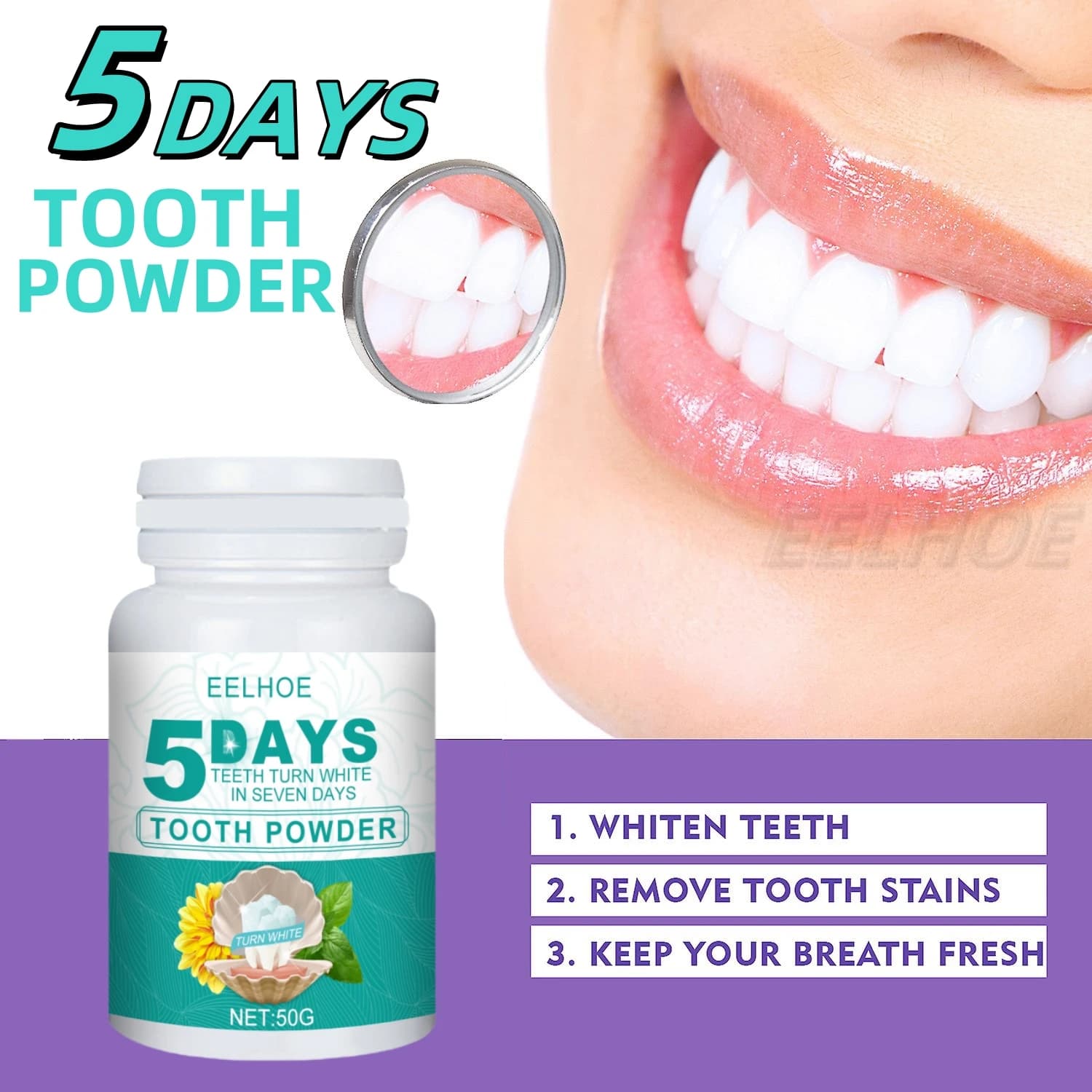 Teeth whitening support for powder enamel and quick teeth whitening removes fresh breath tartar toothpaste powder tools for oral hygiene