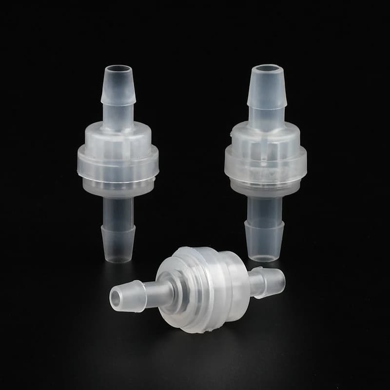 1PC 5mm 6mm 7mm exquisite plastic unidirectional check valve in line gas liquid air liquid water fluids unidirectional valve connectors for flexible PVC pipes