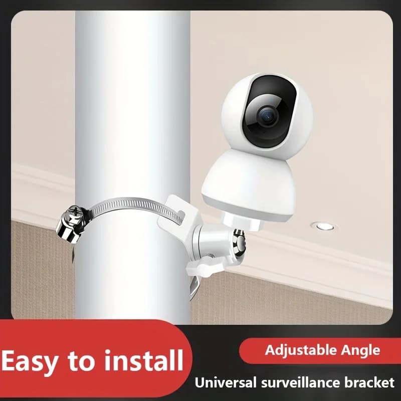 Supporto per monitoraggio su pali elettrici senza foratura, facile da installare, base di monitoraggio a fascia con angolo regolabile, adatto per w