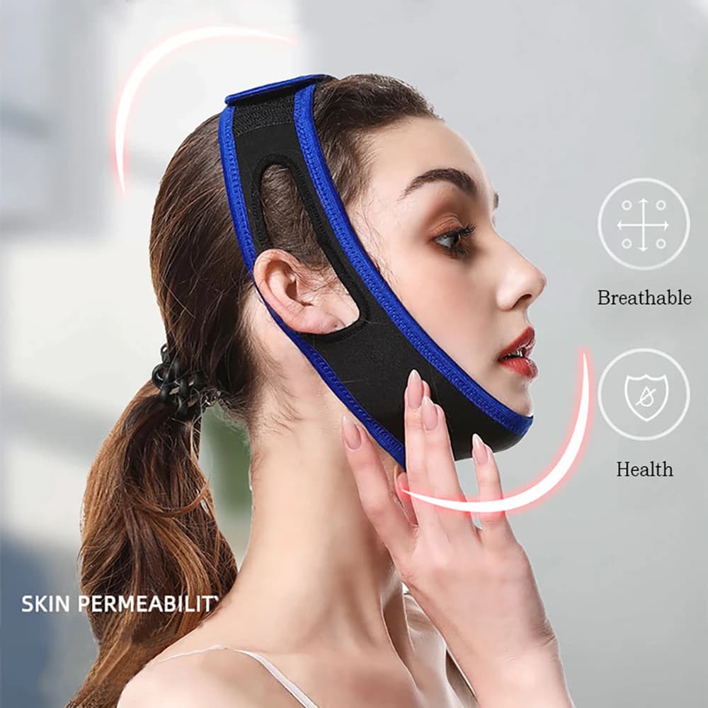 Fasciatura dimagrante per il viso Riutilizzabile V Line Shaper per il viso Donna Mento Guancia Sollevamento Cintura Cintura per massaggio facciale Cura della pelle del viso Strumenti di bellezza