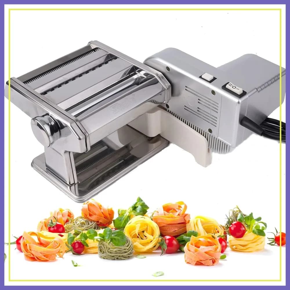 Macchina Elettrica per Fare la Pasta con Set Motore e Rullo in Acciaio Inossidabile