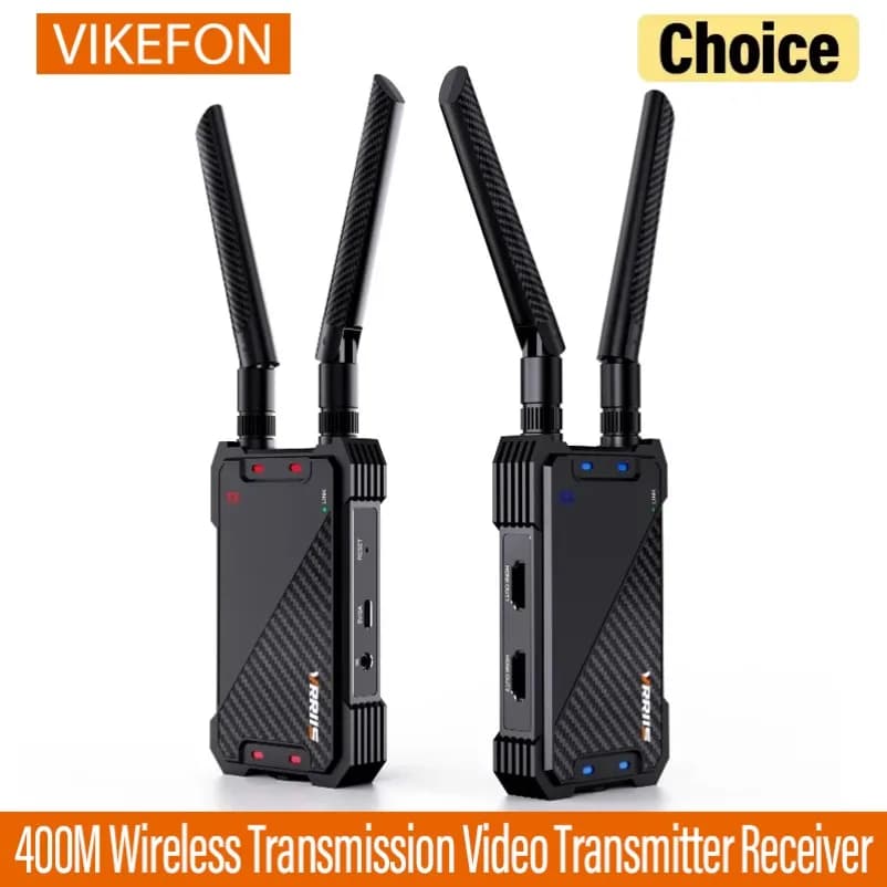 Trasmettitore e Ricevitore Video Wireless 400M, Extender HDMI, Adattatore Display, Cavo per Mirroring Schermo per Fotocamera